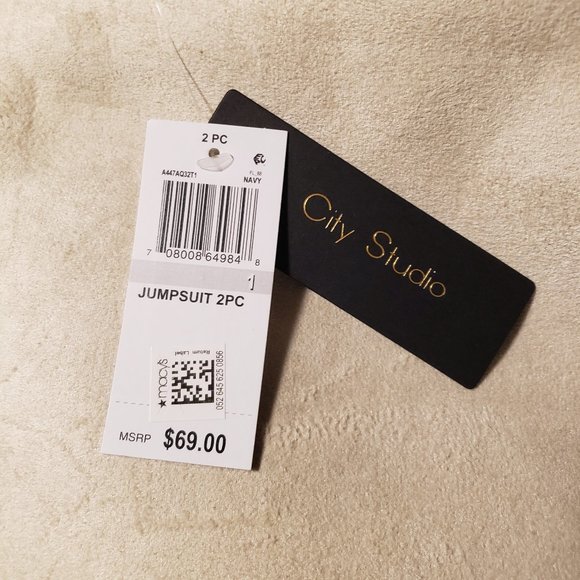 City Studio Juniors 2-Pc. Crop Top & Gaucho Pants Set - Picture 11 of 11